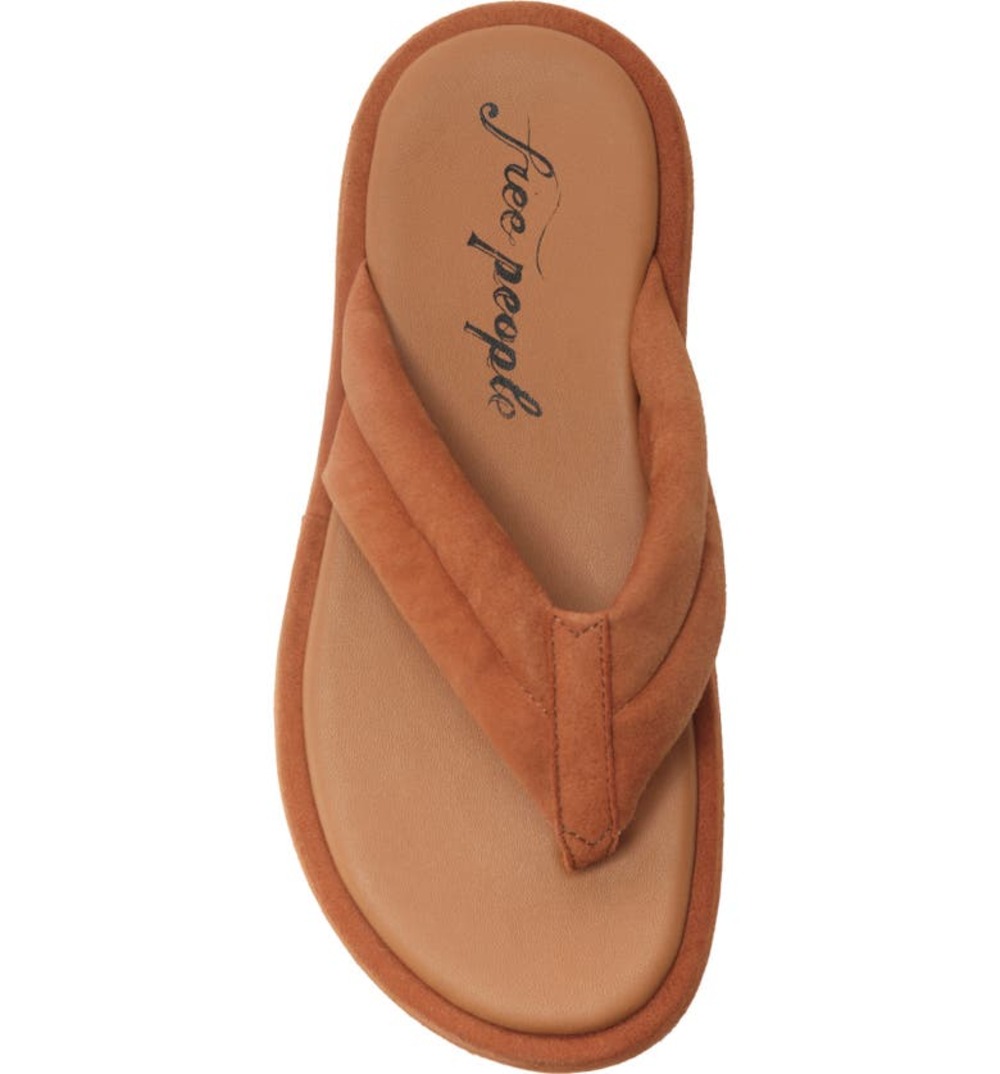Free People Womens Wonderland Flip Flop Brown Size EU 40 / US 10
